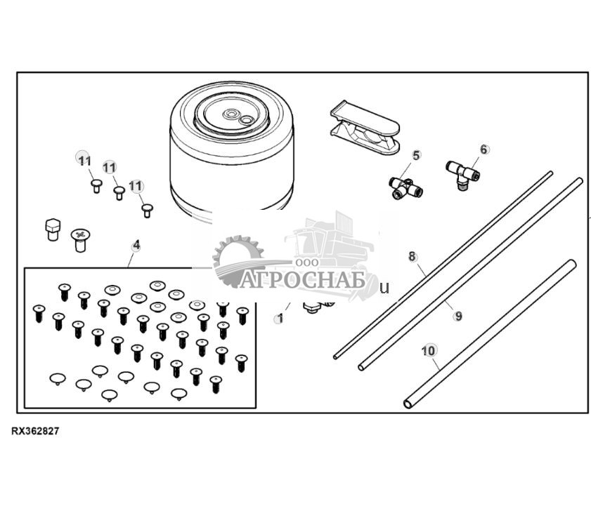 Сиденье с пневматическим амортизатором, комплект - ST367317 1023.jpg